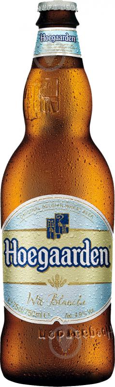 Пиво Hoegaarden White світле нефільтроване 4,9% 0,75 л - фото 1