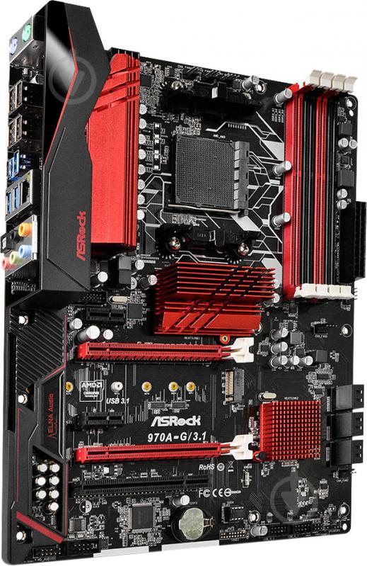 Материнська плата ASRock 970A-G/3.1 (Socket AM3+, AMD 970, ATX) - фото 2