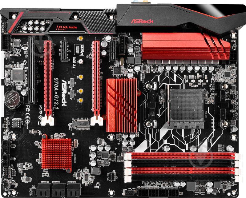 Материнська плата ASRock 970A-G/3.1 (Socket AM3+, AMD 970, ATX) - фото 1