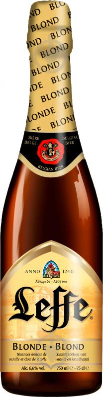 Пиво Leffe Blonde светлое фильтрованное 6,4% 0,75 л - фото 1