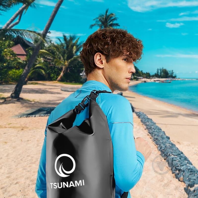 Гермомешок водозащитный TSUNAMI Dry Pack (P-5905973400053) TS011 5 л черный - фото 2