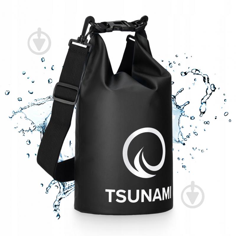 Гермомешок водозащитный TSUNAMI Dry Pack (P-5905973400053) TS011 5 л черный - фото 1