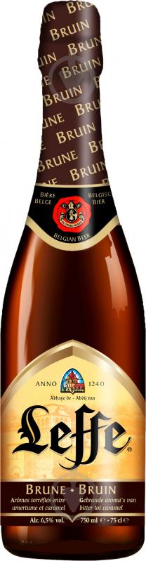 Пиво Leffe Brune темне фільтроване 6,3% 0,75 л - фото 1