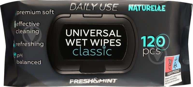 Влажные салфетки Naturelle Classic 9458371 120 шт. - фото 1