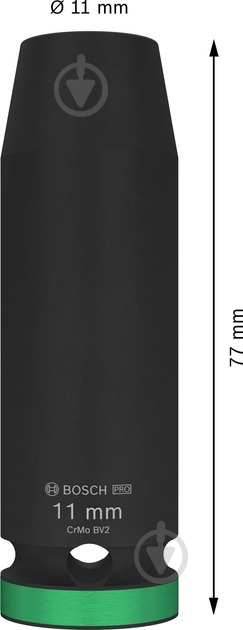 Головка 1/2" 11 мм Bosch PRO Deep 1 шт. 2608003045 - фото 3 Головка 1/2" 11 мм Bosch PRO Deep 1 шт. 2608003045 - фото 3