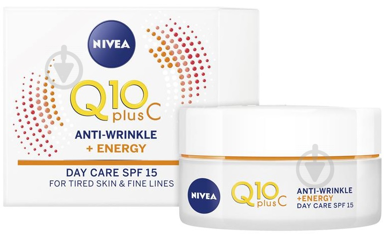 Крем для обличчя денний Nivea Q10 plus проти зморшок SPF15 50 мл - фото 1