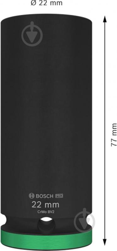 Головка 1/2" 22 мм Bosch PRO Deep 1 шт. 2608003053 - фото 3 Головка 1/2" 22 мм Bosch PRO Deep 1 шт. 2608003053 - фото 3
