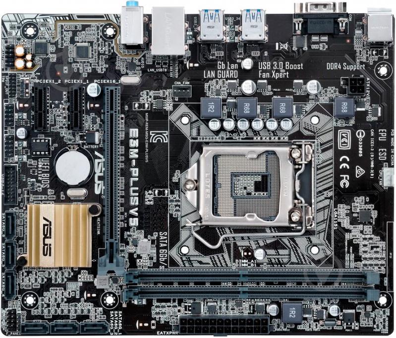 Материнская плата Asus E3M-PLUS_V5 (Socket 1151, Intel C232, mirco ATX) - фото 1