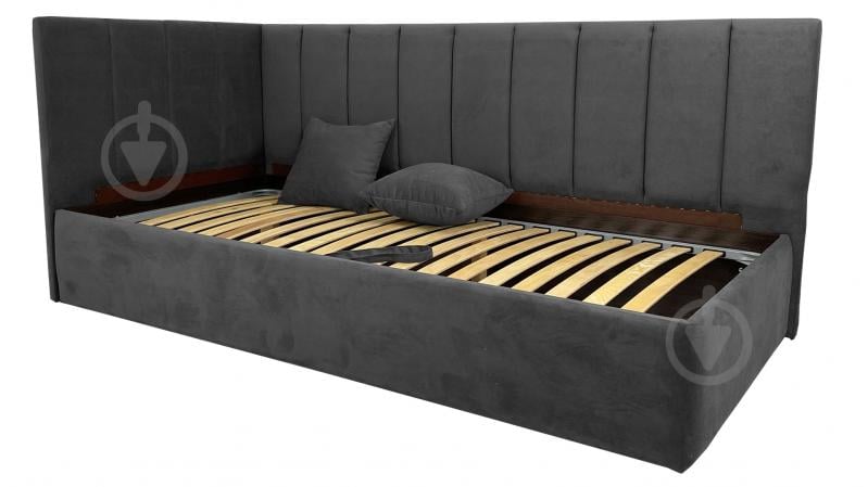 Диван прямой Кедр Виктория L графит 2140x1040x930 мм - фото 1 Диван прямой Кедр Виктория L графит 2140x1040x930 мм - фото 1