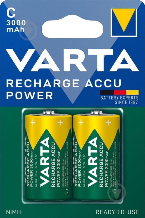 Акумулятори Varta C (R14, 343) 2 шт. (56714101412) - фото 1