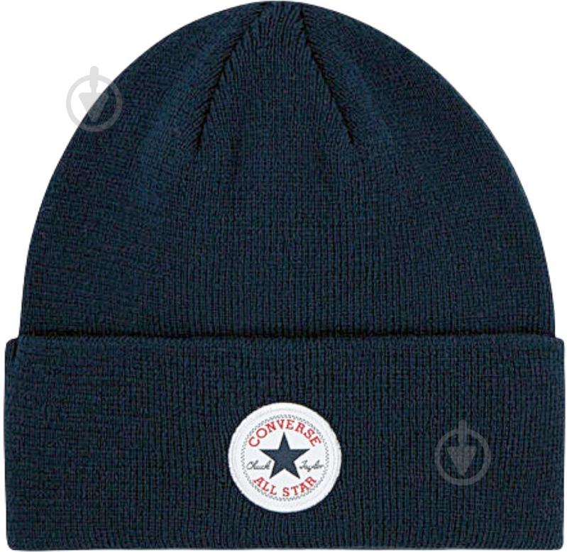 Шапка Converse Chuck Beanie MA5714-695 р.OS синий - фото 1 Шапка Converse Chuck Beanie MA5714-695 р.OS синий - фото 1