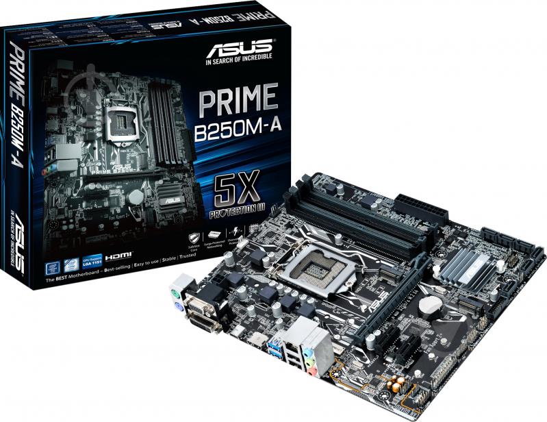 Материнська плата Asus PRIME_B250M-A (Socket 1151, Intel B250, mirco ATX) - фото 5