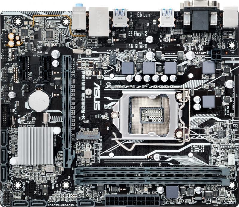 Материнська плата Asus PRIME_B250M-K (Socket 1151, Intel B250, mirco ATX) - фото 1