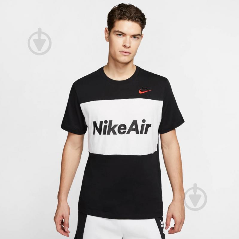 Футболка Nike M NSW AIR TEE SS CV2210-010 р.2XL чорний - фото 4 Футболка Nike M NSW AIR TEE SS CV2210-010 р.2XL чорний - фото 4