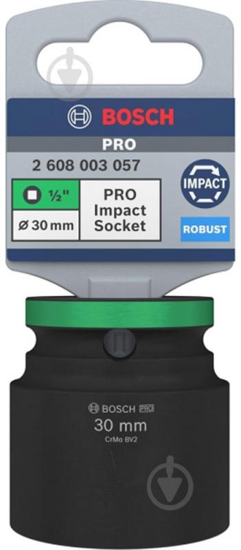 Головка 1/2" 30 мм Bosch PRO Standart 1 шт. 2608003057 - фото 3 Головка 1/2" 30 мм Bosch PRO Standart 1 шт. 2608003057 - фото 3