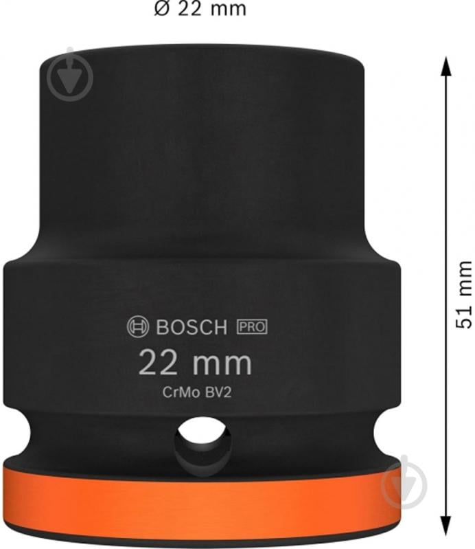 Головка 3/4" 22 мм Bosch PRO Standart 1 шт. 2608003059 - фото 2 Головка 3/4" 22 мм Bosch PRO Standart 1 шт. 2608003059 - фото 2