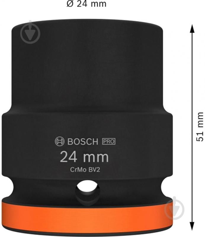 Головка 3/4" 24 мм Bosch PRO Standart 1 шт. 2608003060 - фото 2 Головка 3/4" 24 мм Bosch PRO Standart 1 шт. 2608003060 - фото 2