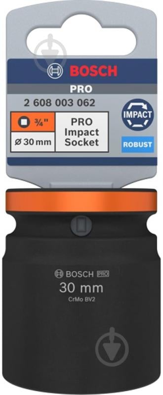 Головка 3/4" 30 мм Bosch PRO Standart 1 шт. 2608003062 - фото 3 Головка 3/4" 30 мм Bosch PRO Standart 1 шт. 2608003062 - фото 3
