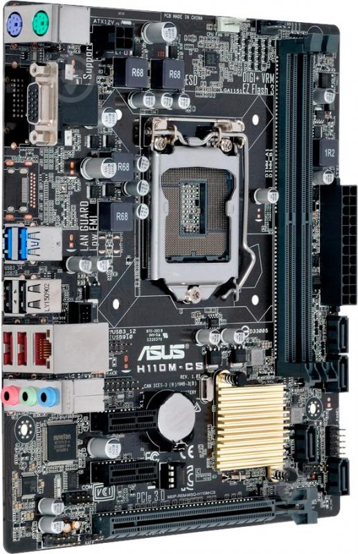 Материнська плата Asus H110M-CS/C/SI/Bulk (Socket 1151, Intel H110, mirco ATX) - фото 2