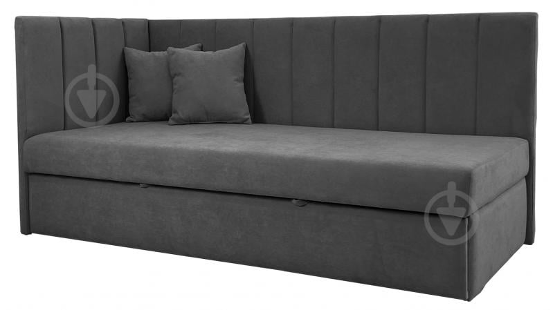 Диван прямой Кедр Виктория L графит 1980x900x930 мм - фото 1 Диван прямой Кедр Виктория L графит 1980x900x930 мм - фото 1