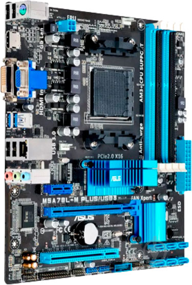 Материнская плата Asus M5A78L-M_PLUS/USB3 (Socket AM3+, AMD 760G, mirco ATX) - фото 2