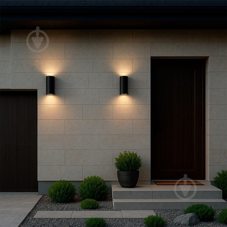 Светильник уличный настенный LEDCOIN 2 x GU10 черный DH145 - фото 3