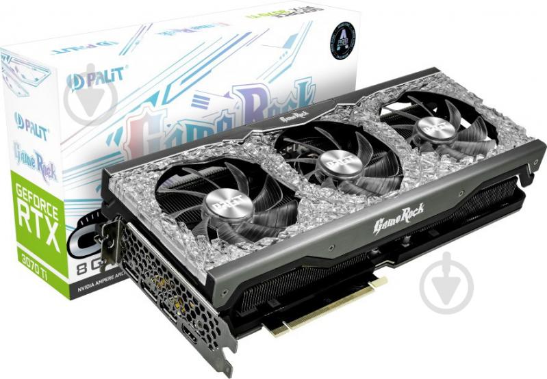 Видеокарта Palit NVIDIA GeForce RTX 3070 Ti GameRock OC 8GB GDDR6X 256bit (NED307TT19P2-1047G) - фото 9