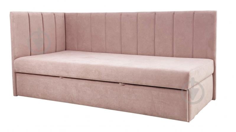 Диван прямой Кедр Виктория L розовый 1980x900x930 мм - фото 2