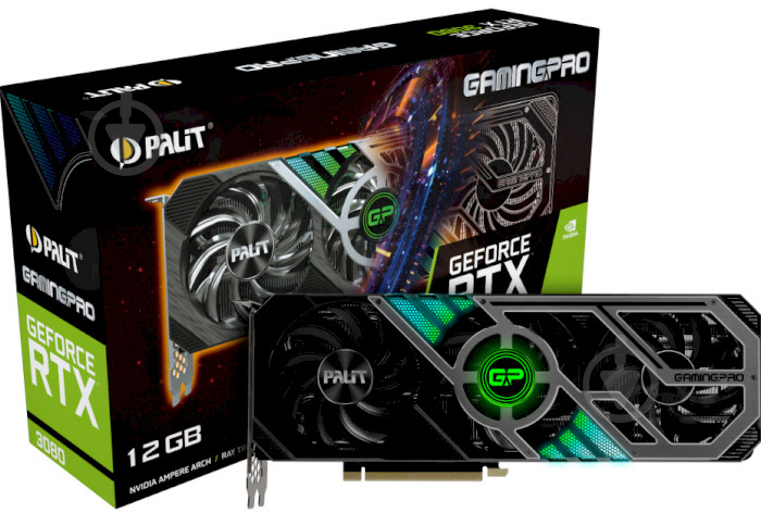 Видеокарта Palit GeForce RTX 3080 GamingPro LHR 12GB GDDR6X 320bit (NED3080019KB-132AA) - фото 10