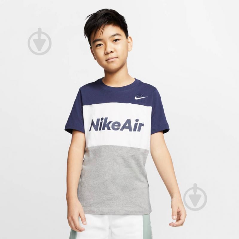 Футболка Nike B NSW AIR TEE SS CV2211-411 р.L темно-синій - фото 2