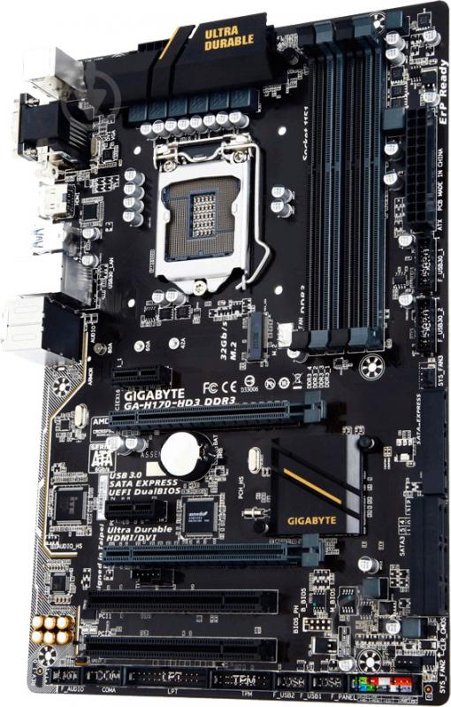 Материнская плата Gigabyte GA-H170-HD3_DDR3 (Socket 1151, Intel H170, ATX) - фото 2