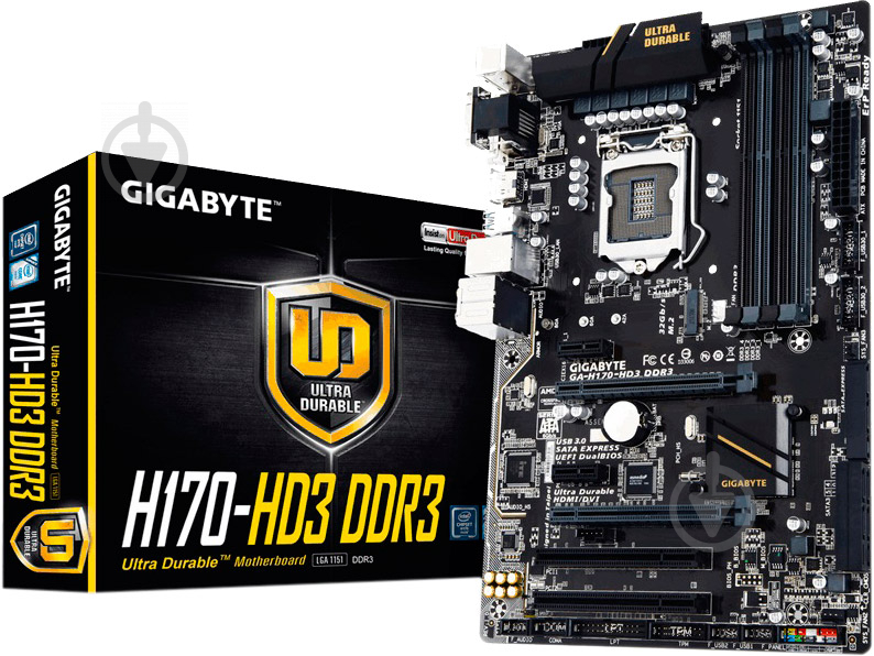 Материнская плата Gigabyte GA-H170-HD3_DDR3 (Socket 1151, Intel H170, ATX) - фото 4