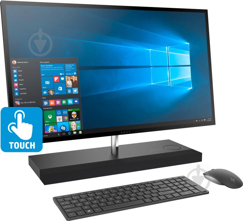 Моноблок HP Envy AiO Touch PC 27-b110ur 27" (1AW18EA) black - фото 2