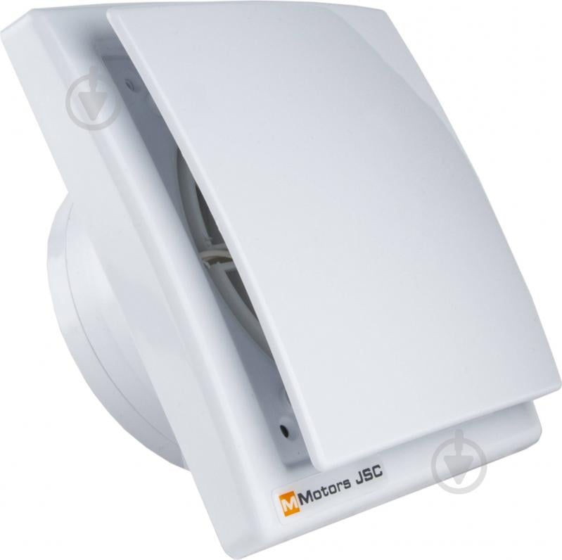 Вытяжной вентилятор MMotors ММ-ОК 100/169 белый сверхтонкий с клапаном - фото 1