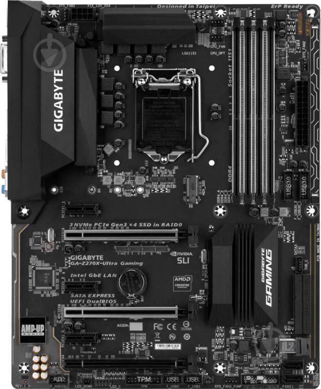 Материнська плата Gigabyte GA-Z270X-Ultra_Gaming (Socket 1151, Intel Z270, ATX) - фото 2