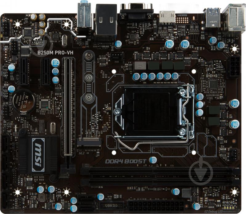 Материнская плата MSI B250M_PRO-VH (Socket 1151, Intel B250, mirco ATX) - фото 1