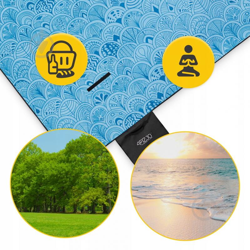 Килимок для пікніка 4fizjo (P-5905973400947) 4FJ0624 200x200 см синьо-блакитний - фото 5 Килимок для пікніка 4fizjo (P-5905973400947) 4FJ0624 200x200 см синьо-блакитний - фото 5