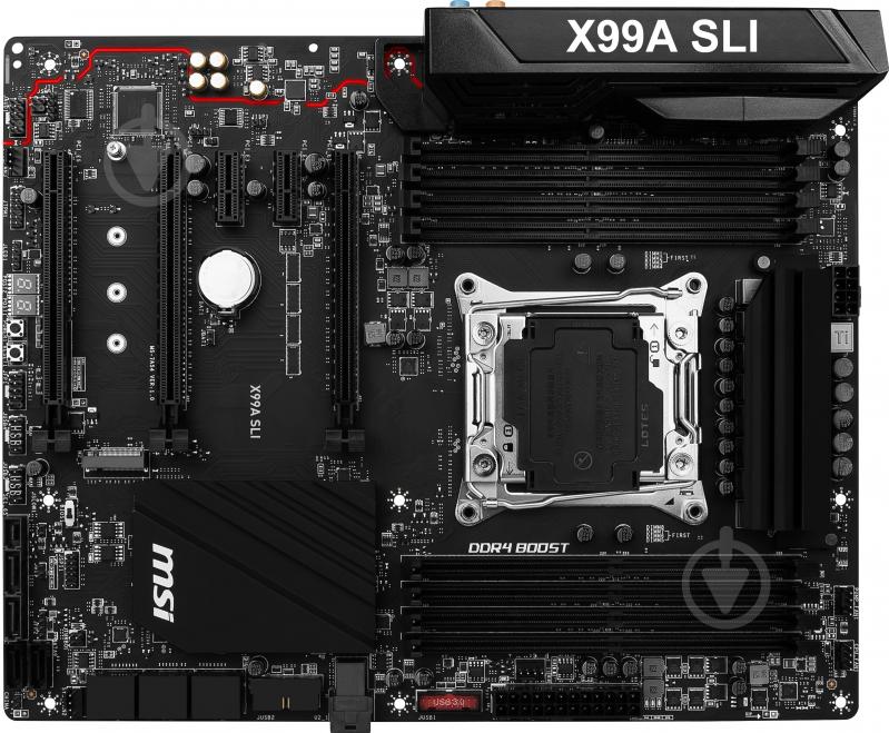 Материнская плата MSI X99A_SLI (Socket 2011-3, Intel X99, ATX) - фото 1