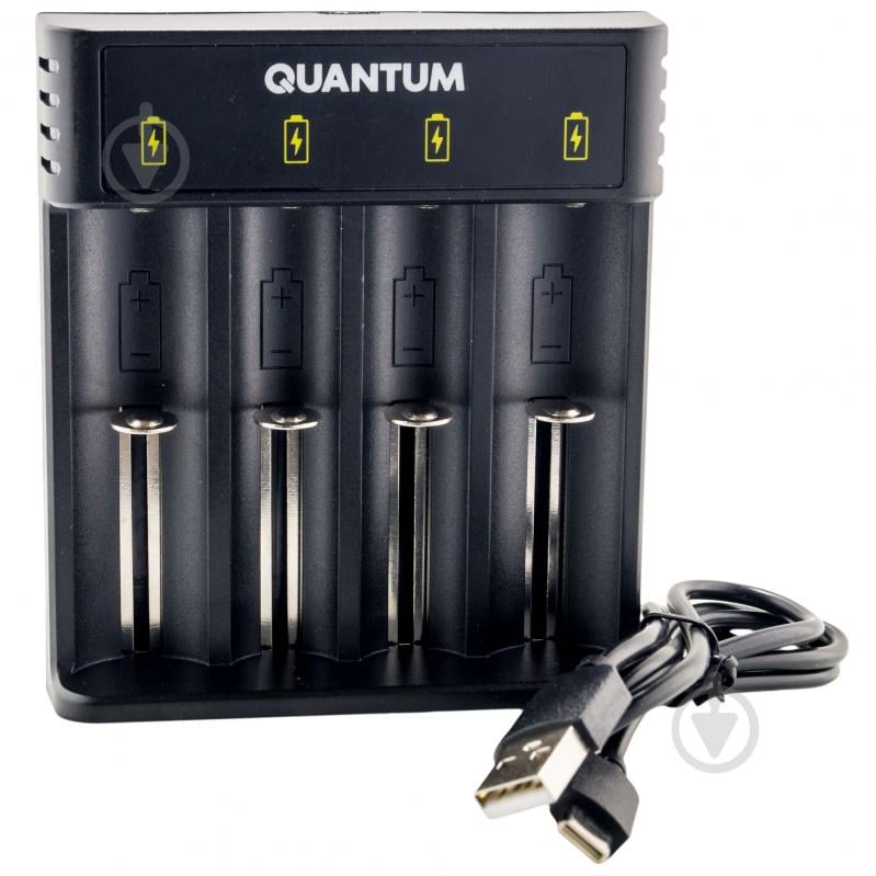 Зарядний пристрій Quantum для Li-ion 3.7V акум. 4-slot (USB) 1 шт. (QM-BC2040) - фото 1