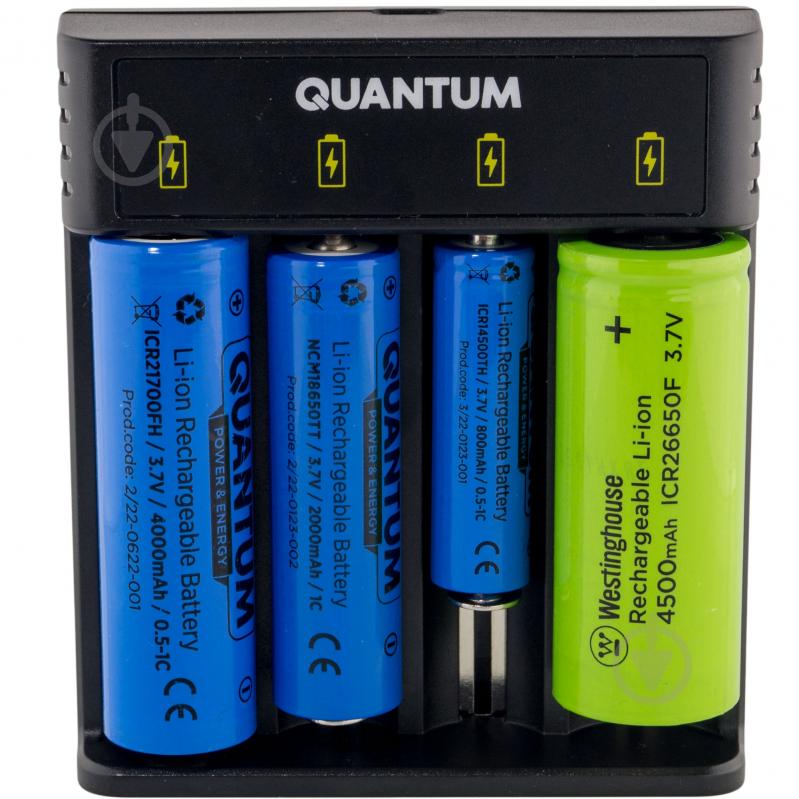 Зарядний пристрій Quantum для Li-ion 3.7V акум. 4-slot (USB) 1 шт. (QM-BC2040) - фото 2