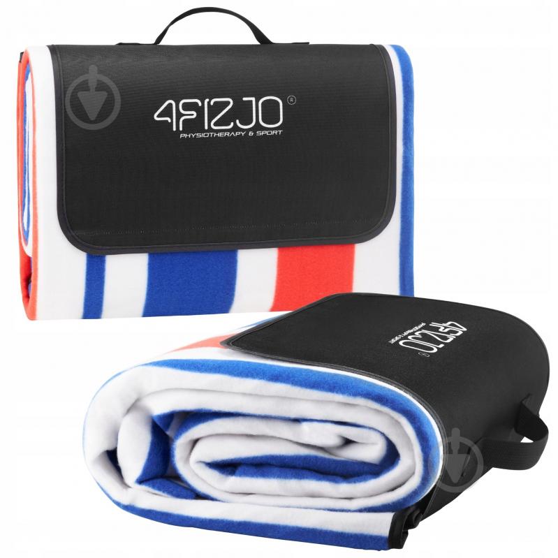 Коврик для пикника 4fizjo (P-5907739317186) 4FJ0393 200x200 см синий с красным - фото 13