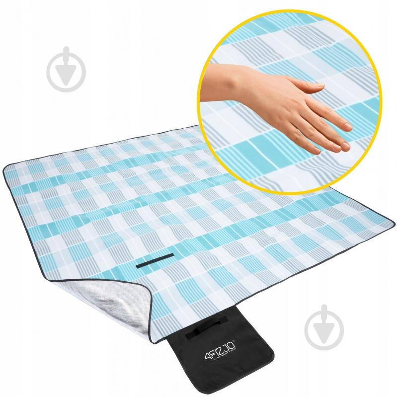 Коврик для пикника 4fizjo (P-5907739317209) 4FJ0394 200x200 см голубой с серым - фото 14 Коврик для пикника 4fizjo (P-5907739317209) 4FJ0394 200x200 см голубой с серым - фото 14