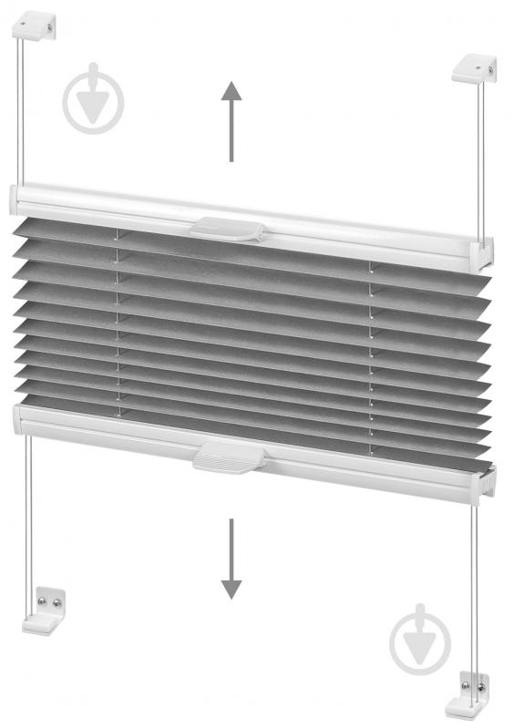 Штора-плиссе Rollotex ткань DUO TERMO 62х200 см Снежно-белый - фото 5