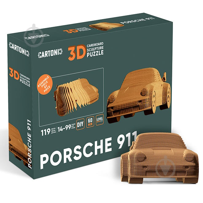 3D-конструктор Cartonic PORSCHE 911 CARTPOR - фото 1