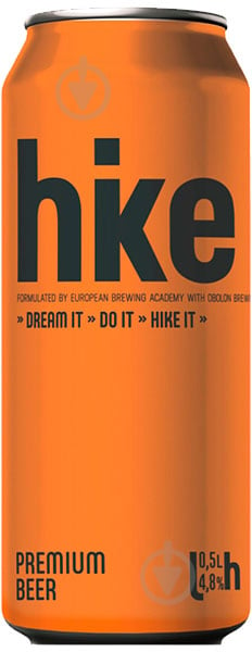 Пиво Hike Premium світле ж/б 4,8% 0,5 л - фото 1