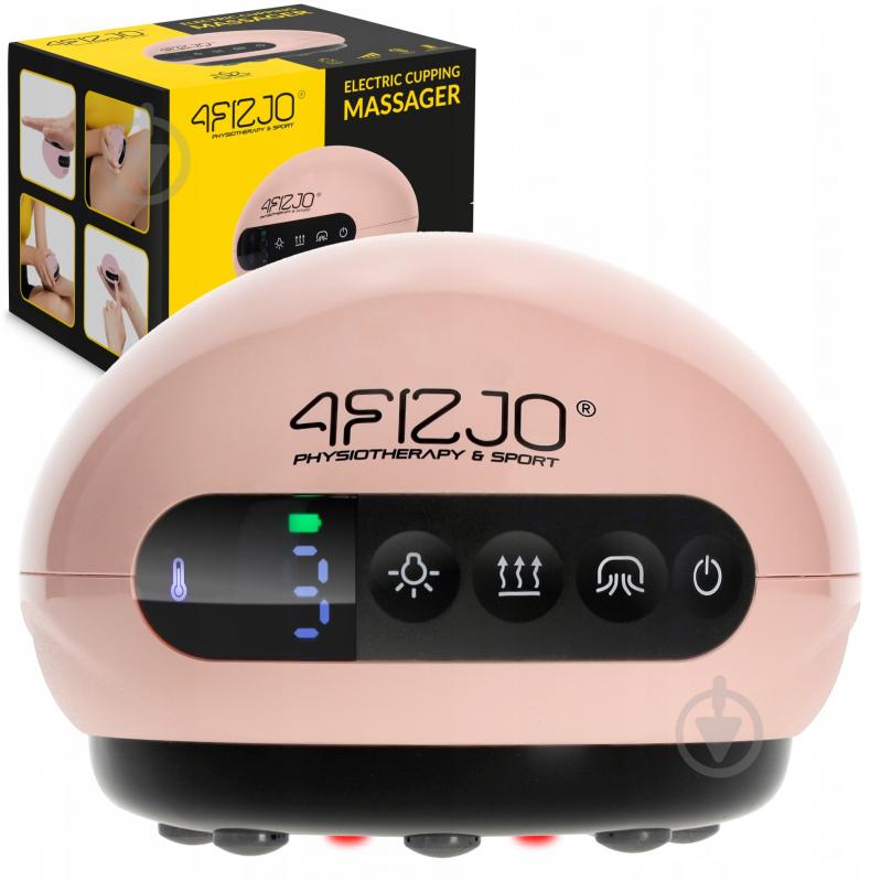 Массажер 4fizjo вакуумная банка аккумуляторная с ИК-прогревом Pink (P-5907739318701) - фото 1 Массажер 4fizjo вакуумная банка аккумуляторная с ИК-прогревом Pink (P-5907739318701) - фото 1