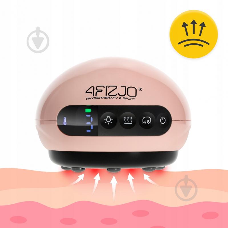 Массажер 4fizjo вакуумная банка аккумуляторная с ИК-прогревом Pink (P-5907739318701) - фото 8