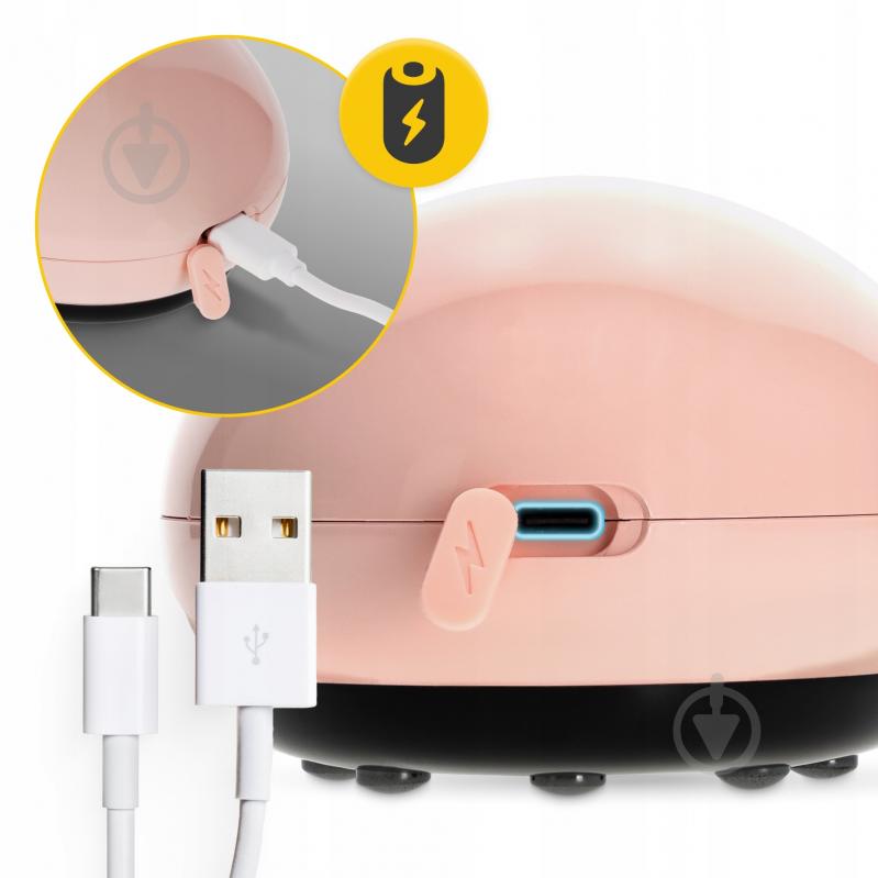 Массажер 4fizjo вакуумная банка аккумуляторная с ИК-прогревом Pink (P-5907739318701) - фото 10