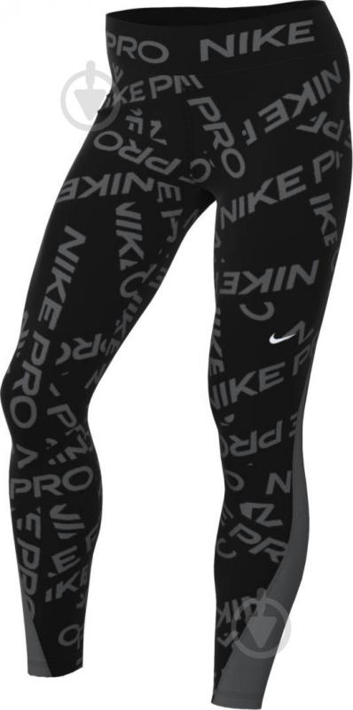 Лосини Nike W NP DF MR 7/8 TGHT AOP FB5484-010 р.XL чорний - фото 8