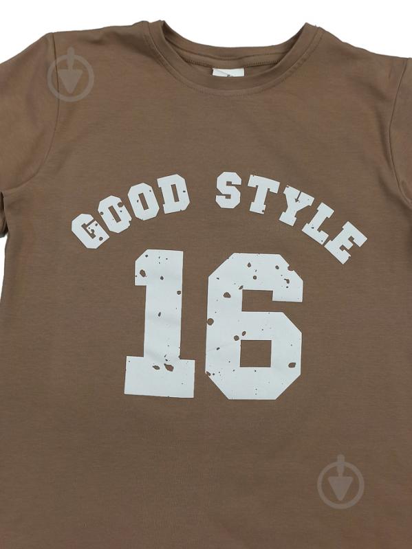 Футболка для хлопчиків Luna Kids Good Style р.140 бежево-коричневий 0050 - фото 2